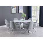 110321-S5 5PC SETS DINING TABLE + 4 CHAIRS