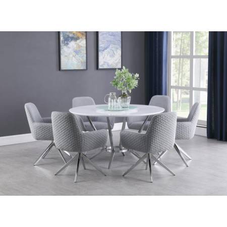 110321-S5 5PC SETS DINING TABLE + 4 CHAIRS
