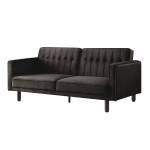 Qinven Adjustable Sofa , Dark Brown Velvet - LV00086