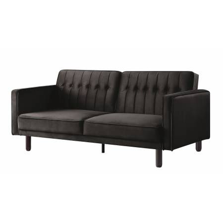 Qinven Adjustable Sofa , Dark Brown Velvet - LV00086