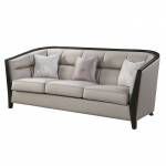 Zemocryss Sofa w/3 pillows, Beige Fabric - 54235