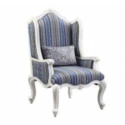 Ciddrenar Chair w/pillow, Fabric & White Finish - 54312