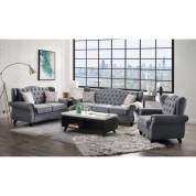 53280-3PC 3PC SETS Hannes Sofa w/2 Pillows + Loveseat w/2 Pillows + Chair
