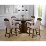 72460-5PC 5PC SETS Maurice Counter Height Table + 4 Height Chairs
