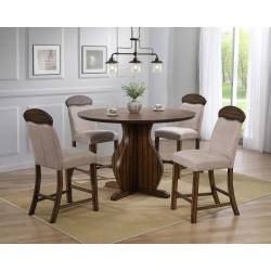 72460-5PC 5PC SETS Maurice Counter Height Table + 4 Height Chairs