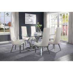 72470-7PC 7PC SETS Gianna Dining Table + 6 Chairs
