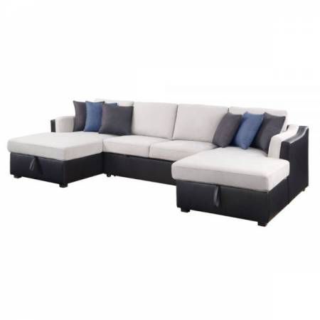 56015 Merill Sectional Sofa w/Sleeper