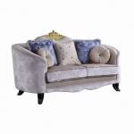 Sheridan Loveseat w/5 Pillows - 53946 - Cream Fabric
