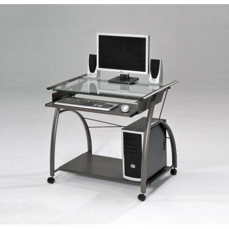 Vincent Computer Desk - 00118 - Pewter