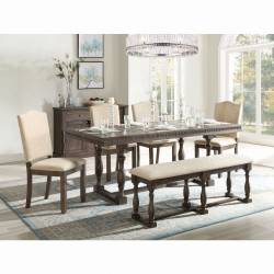 62325-5PC 5PC SETS Leilani Dining Table + 4 Side Chairs