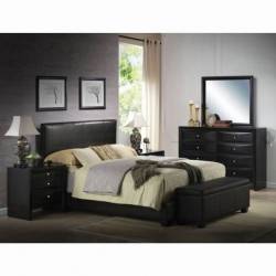 14440F BLACK PU FULL BED