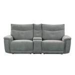 9509DG-2CNPWH* Power Double Reclining Love Seat with Center Console and Power Headrests