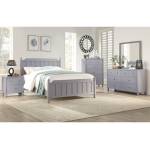 1803GY-1*4 4PC SETS Queen Bed + Night Stand + Dresser + Mirror