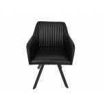 193372BLK SWIVEL DINING CHAIR
