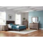 350081Q-S4 4PC SETS Queen Bed + Dresser + Night Stand + Mirror