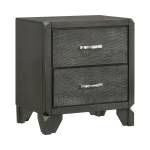 215902 Noma 2-Drawer Nightstand Caviar