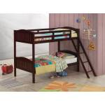 405053BRN TWIN/TWIN BUNK BED