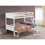 405052WHT TWIN/FULL BUNK BED