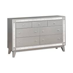 204923 Leighton 7-Drawer Dresser Metallic Mercury