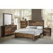 223141Q-S4 4PC SETS Sidney Queen Bed + Nightstand + Dresser + Mirror