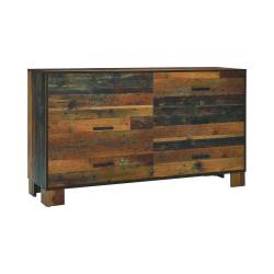 223143 Sidney 6-Drawer Dresser Rustic Pine
