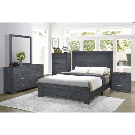 223151T-S5 5PC SETS Julian Twin Panel Bed + Nightstand + Dresser + Mirror + Chest