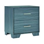 223152 Julian 2-Drawer Nightstand Dark Grey Oak