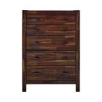 222915 Biloxi 5-Drawer Chest Varied Coffee