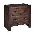 222912 Biloxi 2-Drawer Nightstand Varied Coffee