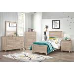 205461T-S4 4PC SETS Wenham Twin Panel Bed + Nightstand + Dresser + Mirror