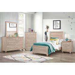 205461T-S5 5PC SETS Wenham Twin Panel Bed + Nightstand + Dresser + Mirror + Chest