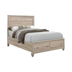 205460F Wenham Full Storage Bed Natural Oak