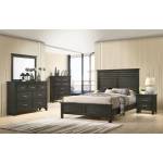205431F-S4 4PC SETS Newberry Full Panel Bed + Nightstand + Dresser + Mirror
