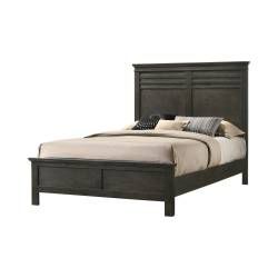 205431KE Newberry Eastern King Panel Bed Bark Wood