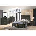 205430F-S4 4PC SETS Newberry Full Storage Bed + Dresser + Mirror + Nightstand