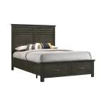 205430F Newberry Full Storage Bed Bark Wood