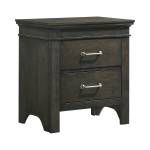 205432 Newberry 2-Drawer Nightstand Bark Wood