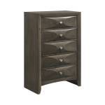 215885 Salano 5-Drawer Rectangular Chest Mod Grey