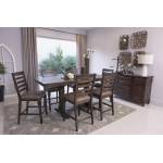 192748-S7 7PC SETS COUNTER HT TABLE + 6 COUNTER HEIGHT CHAIRS