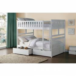B2053FFW-1*T Full/Full Bunk Bed with Storage Boxes	