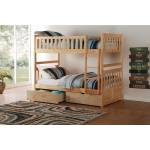 B2043-1*T Twin/Twin Bunk Bed with Storage Boxes