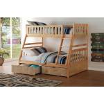 B2043TF-1*T Twin/Full Bunk Bed with Storage Boxes