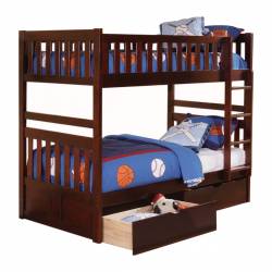 B2013DC-1*T Twin/Twin Bunk Bed with Storage Boxes