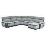 9828*6LR5R 6-Piece Modular Power Reclining Sectional with Power Headrest and Right Chaise