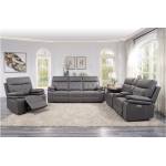 9590GY*3PWH 3pc Set: Sofa, Love, Chair
