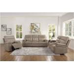 9590BR*3PWH 3pc Set: Sofa, Love, Chair