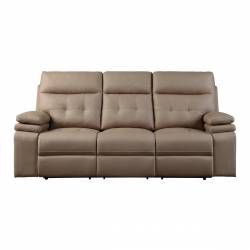 9590BR-3PWH Power Double Reclining Sofa with Power Headrests and USB Port