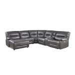9579GRY*6LCRRPW 6-Piece Power Reclining Sectional