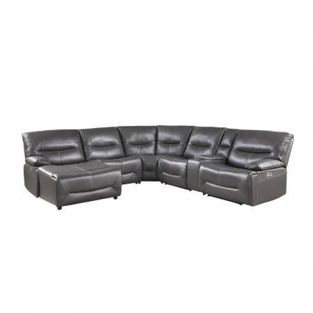 9579GRY*6LCRRPW 6-Piece Power Reclining Sectional