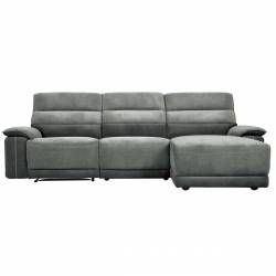 9512DG*3LR5R 3-Piece Modular Reclining Sectional with Right Chaise
